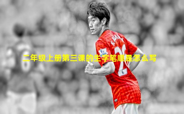 二年级上册第三课的生字笔顺是怎么写